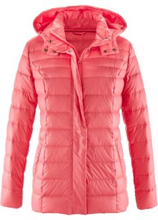 Легкая пуховая куртка с капюшоном (нежный ярко-розовый) Bonprix