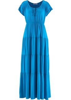 Трикотажное платье с коротким рукавом (капри-синий) Bonprix
