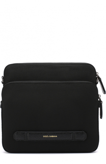 Текстильная сумка-планшет с двумя отделениями на молнии Dolce &amp; Gabbana