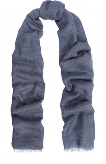 Шарф из смеси кашемира и шелка с необработанным краем Loro Piana