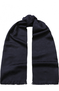 Шерстяной шарф с необработанным краем Emporio Armani