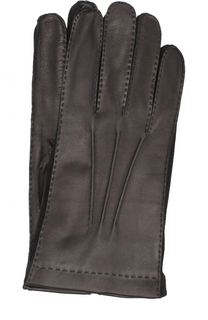 Кожаные перчатки с подкладкой из смеси кашемира и шелка Loro Piana