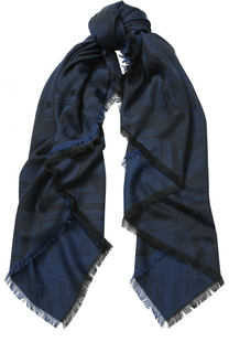 Хлопковый шарф с необработанным краем Kenzo