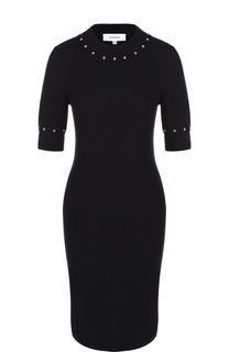 Облегающее шерстяное платье с коротким рукавом Carven