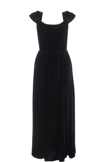 Приталенное бархатное платье-миди Armani Collezioni