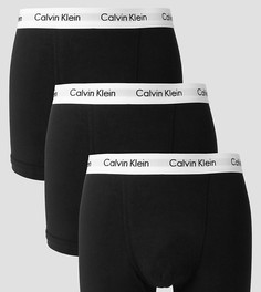 Набор из 3 боксеров-брифов из эластичного хлопка Calvin Klein - Черный