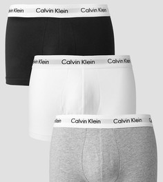 Набор из 3 пар эластичных хлопковых боксеров-брифов с заниженной талией Calvin Klein - Мульти