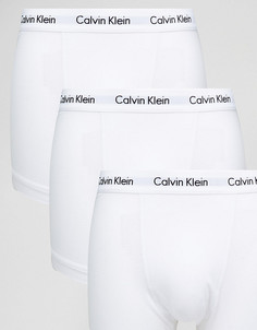 Набор из 3 боксеров-брифов из эластичного хлопка Calvin Klein - Белый