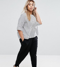 Трикотажные брюки‑галифе ASOS CURVE - Черный