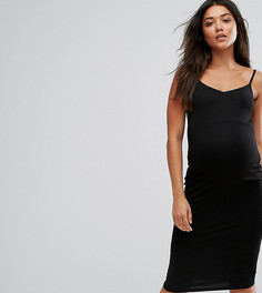 Платье миди на бретельках для беременных ASOS Maternity - Черный