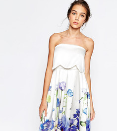 Приталенное платье 2 в 1 с цветочным принтом Hope and Ivy - Мульти
