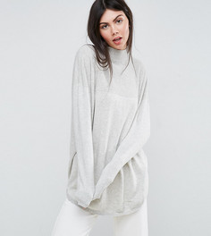 Туника с высокой горловиной из кашемировой смеси ASOS TALL - Серый