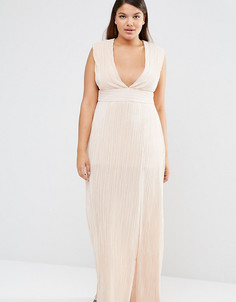 Платье макси Missguided Plus - Бежевый