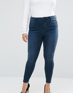Облегающие джинсы с завышенной талией ASOS CURVE - Синий