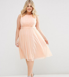 Платье миди ASOS CURVE - Розовый