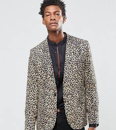 Вискозный пиджак скинни с леопардовым принтом Religion - Рыжий