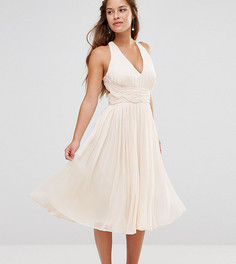 Платье миди ASOS PETITE WEDDING Hollywood - Розовый