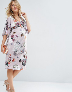 Платье-футляр для беременных с цветочным принтом ASOS - Мульти