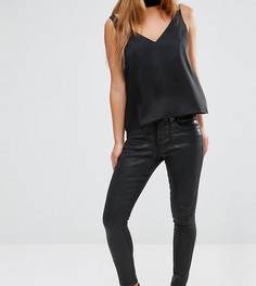 Черные джинсы с покрытием ASOS PETITE SCULPT ME Premium - Черный