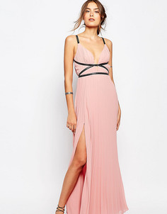 Платье макси в греческом стиле со складками True Decadence Tall - Розовый