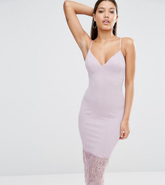 Платье миди с кружевной кромкой Missguided - Фиолетовый