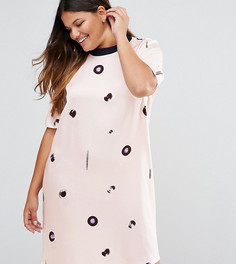 Платье-футболка с принтом ASOS CURVE - Мульти
