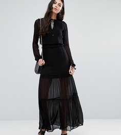 Ярусное платье макси Vero Moda Tall - Черный