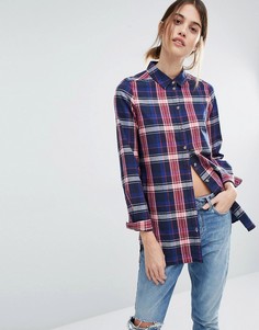 Рубашка в клетку Vero Moda - Темно-синий