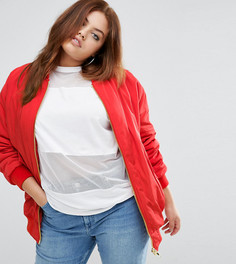 Бомбер в стиле оversize от ASOS CURVE - Красный