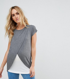 Футболка для кормящих мам с запахом ASOS Maternity - Мульти