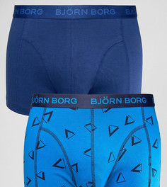 Набор из 2 пар боксеров-брифов с треугольниками Bjorn Borg - Темно-синий