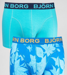 Боксеры-брифы с цветочным принтом (2 шт.) Bjorn Borg - Синий