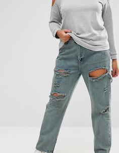 Рваные джинсы бойфренда Alice & You - Серый
