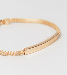 Идентификационный браслет-цепочка золотистого цвета DesignB эксклюзивно для ASOS - Золотой