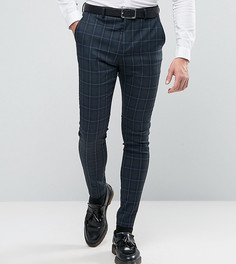 Суперузкие брюки в клетку Selected Homme - Зеленый
