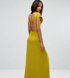 Платье макси с квадратным вырезом сзади ASOS TALL - Желтый