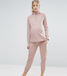 Джоггеры ASOS Maternity LOUNGE - Розовый