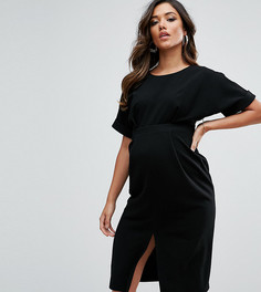 Платье с разрезом спереди ASOS Maternity - Черный