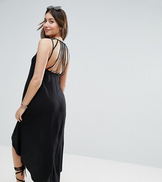 Платье миди с отделкой на спине ASOS Maternity - Черный