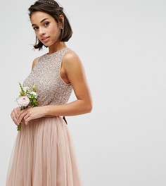 Платье мини без рукавов с пайетками Maya Petite - Розовый