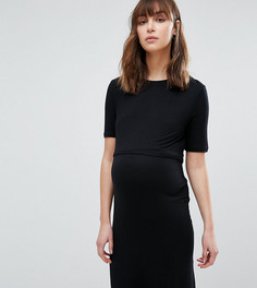 Двухслойное платье для кормления New Look Maternity - Черный