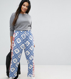 Широкие брюки с принтом ASOS CURVE - Мульти