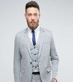 Приталенный пиджак с шевронным узором Only & Sons - Синий