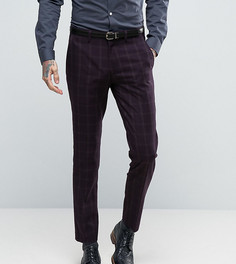 Зауженные брюки в клетку Only & Sons - Темно-синий