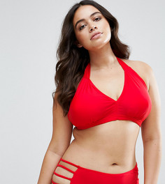 Бикини-топ с завязкой на шее Junarose - Красный