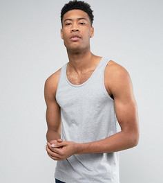 Серая меланжевая майка ASOS TALL - Серый