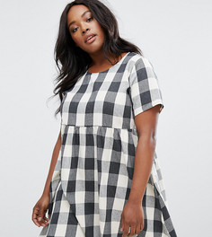 Свободное платье в клеточку Alice & You - Мульти