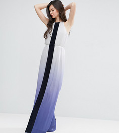 Плиссированное платье макси с эффектом омбре Y.A.S Studio Tall - Мульти