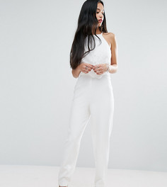 Комбинезон с кружевной отделкой Miss Selfridge Petite - Белый