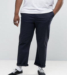 Темно-синие прямые чиносы ASOS PLUS - Темно-синий